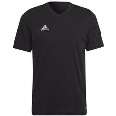 Sportiniai marškinėliai vyrams Adidas Entrada 22 Tee M HC0448, juodi kaina ir informacija | Sportinė apranga vyrams | pigu.lt