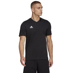 Мужская спортивная футболка Adidas Entrada 22 Tee M HC0448, черная цена и информация | Мужская спортивная одежда | pigu.lt