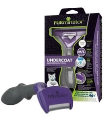 Гребень Furminator deShedding для короткошерстных кошек , M/L цена и информация | Средства по уходу за животными | pigu.lt