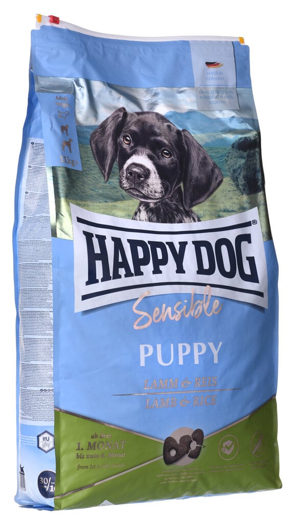 Happy Dog Puppy Lamb&Rice jauniems šuniukams su ėriena ir ryžiais, 10 kg цена и информация | Sausas maistas šunims | pigu.lt