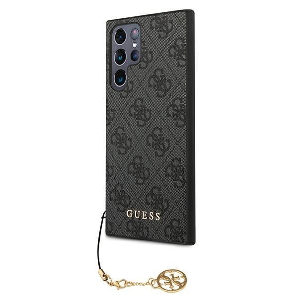 Originalus dėklas GUESS Charms Collection, skirtas Samsung Galaxy S22 Plus, pilka kaina ir informacija | Telefono dėklai | pigu.lt