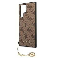 Оригинальный чехол GUESS Charms Collection для Samsung Galaxy S22, коричневый цена и информация | Чехлы для телефонов | pigu.lt