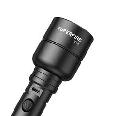 Superfire žibintuvėlis Y16, 1700lm, USB-C цена и информация | Фонари и прожекторы | pigu.lt
