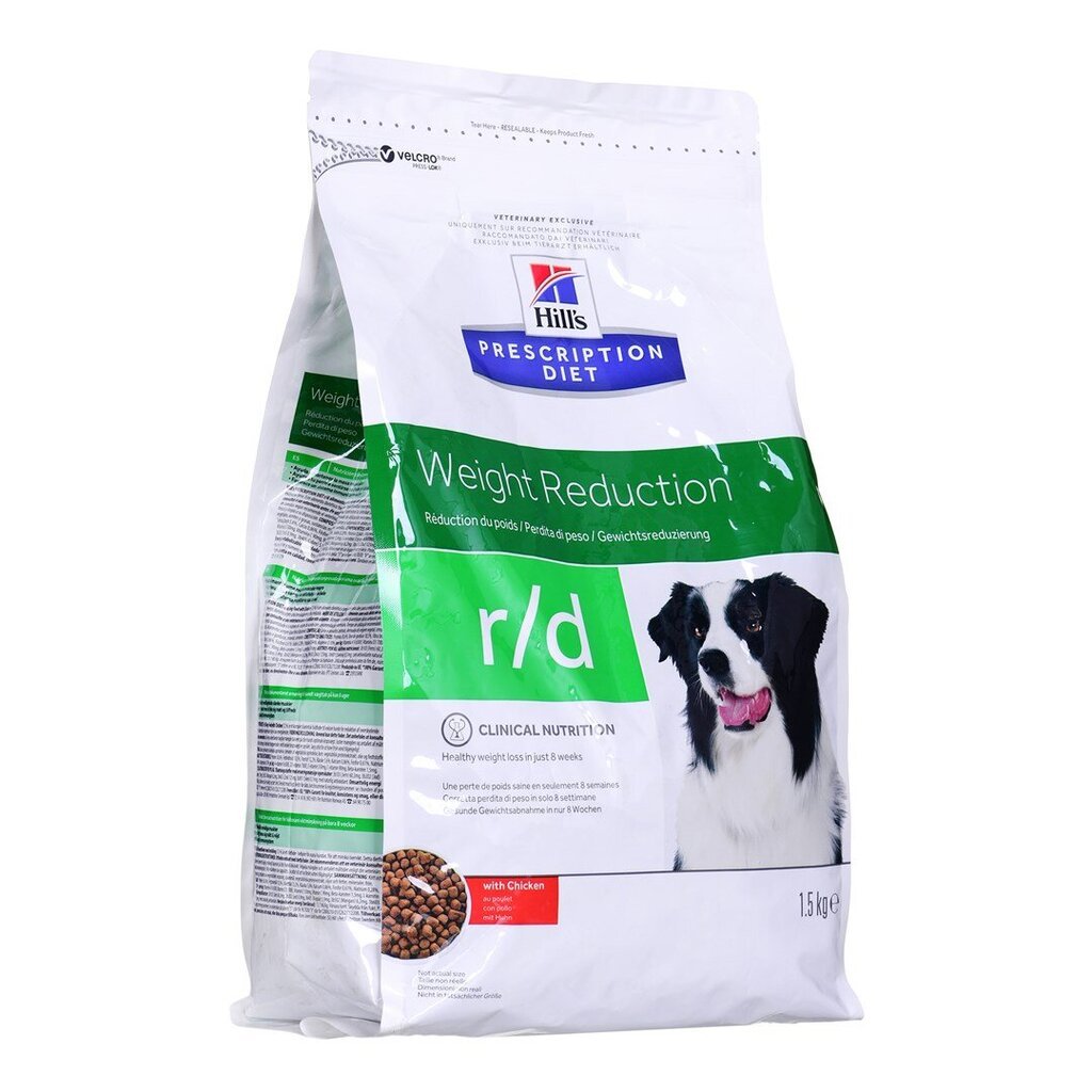 Hill's Prescription Diet Canine r/d su vištiena, 1,5 kg kaina ir informacija | Sausas maistas šunims | pigu.lt