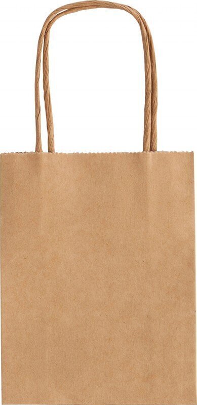 Dovanų maišelis MAXBR21210, 12x5.5x15cm, rudas kaina ir informacija | Dovanų pakavimo priemonės | pigu.lt