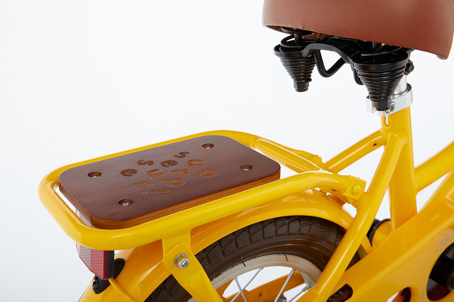 Vaikiškas dviratis Supersuper Cooper BB, 12'', 21,5 cm, geltonas kaina ir informacija | Dviračiai | pigu.lt