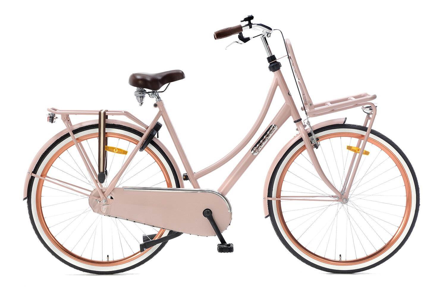 Miesto dviratis Popal Daily Dutch Basic 28”, rusvas kaina ir informacija | Dviračiai | pigu.lt