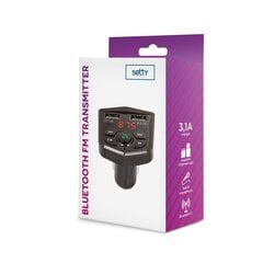 Setty TFM-03 FM Bluetooth Transmitter Car Radio / MP3 / 2 x USB / Black kaina ir informacija | FM moduliatoriai | pigu.lt