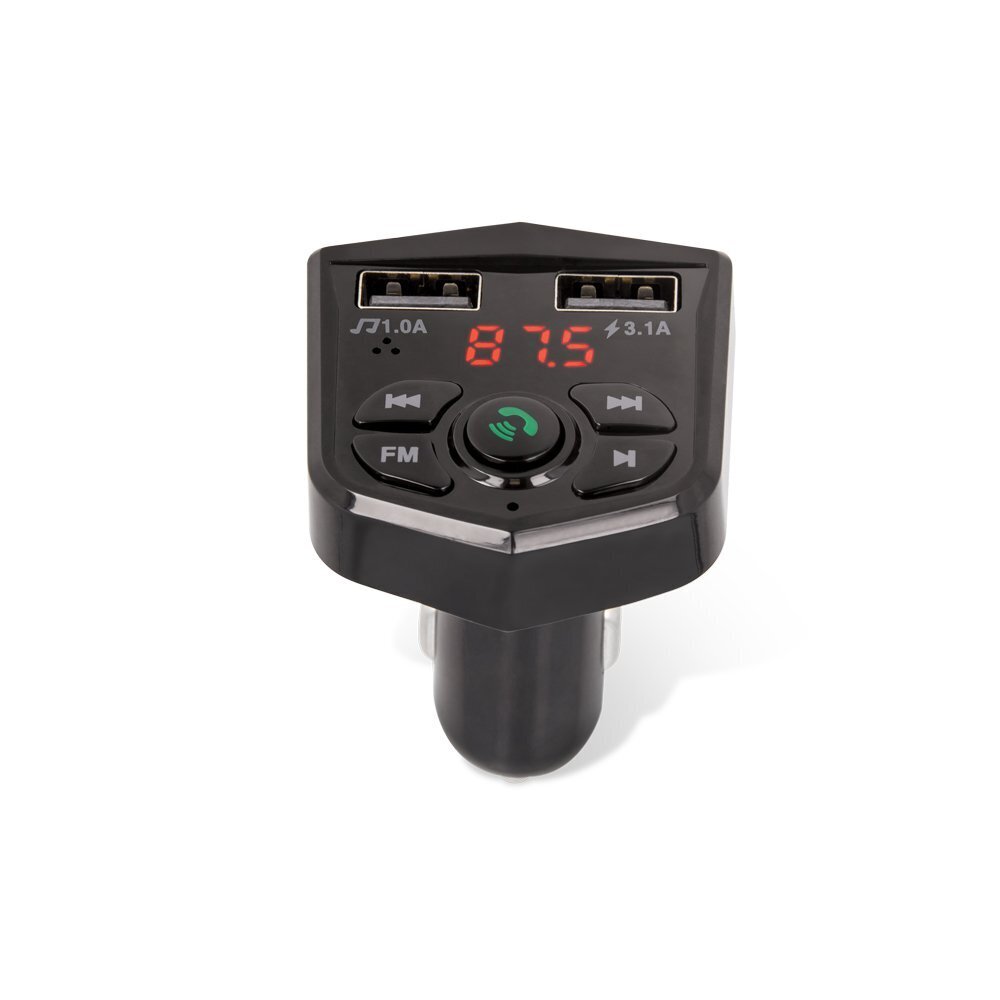 Setty TFM-03 FM Bluetooth Transmitter Car Radio / MP3 / 2 x USB / Black kaina ir informacija | FM moduliatoriai | pigu.lt