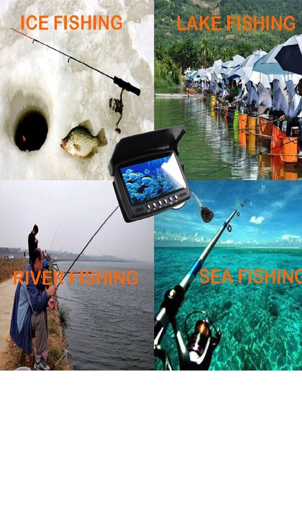 4,3 colio povandeninės žvejybos kameros DVR цена и информация | Išmanioji technika ir priedai | pigu.lt
