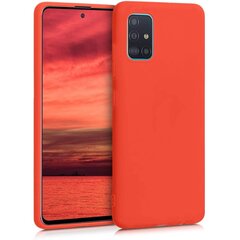 Dėklas telefonui LIQUID SILICONE case for Samsung Galaxy A51, raudonas kaina ir informacija | Telefonų dėklai | pigu.lt