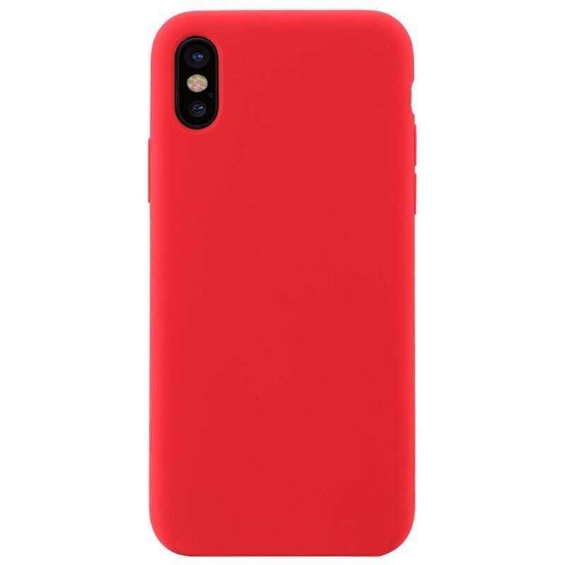 Dėklas telefonui LIQUID SILICONE case for Iphone XS MAX, raudonas kaina ir informacija | Telefono dėklai | pigu.lt