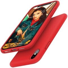 Dėklas telefonui LIQUID SILICONE case for Iphone XS MAX, raudonas цена и информация | Чехлы для телефонов | pigu.lt