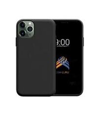 Dėklas telefonui LIQUID SILICONE case for Iphone 11 PRO MAX, juodas kaina ir informacija | Telefono dėklai | pigu.lt