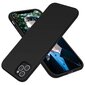 Dėklas telefonui LIQUID SILICONE case for Iphone 12 PRO MAX, juodas цена и информация | Telefono dėklai | pigu.lt