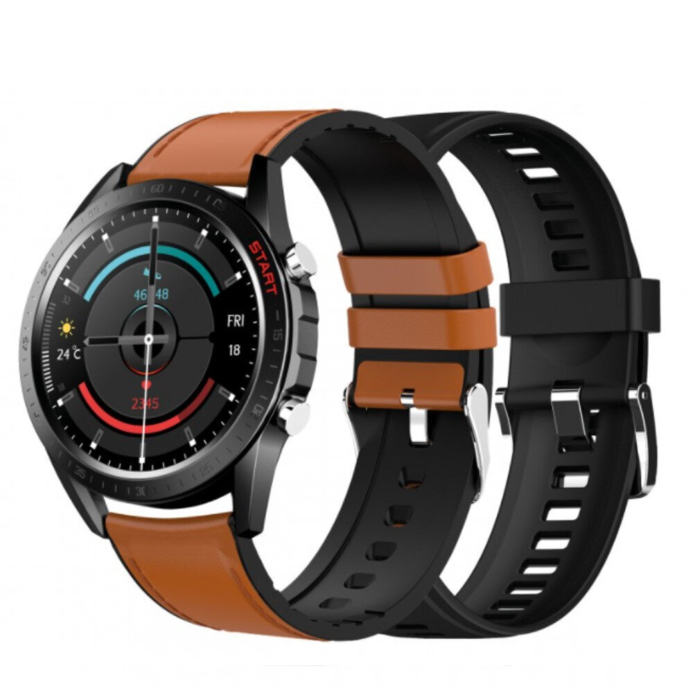 DCU Elegance 2 Black + Brown kaina ir informacija | Išmanieji laikrodžiai (smartwatch) | pigu.lt