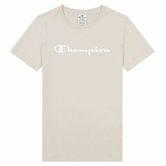 Marškinėliai moterims Champion 114911-MS014, smėlio spalvos kaina ir informacija | Marškinėliai moterims | pigu.lt