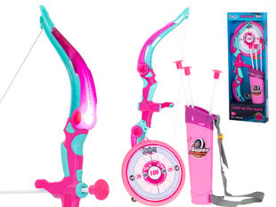 Šaudymo į taikinį rinkinys: lankas su strėlėmis, rožinis kaina ir informacija | Žaislai mergaitėms | pigu.lt