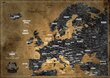 Europos žemėlapis su smeigtukais 59,5 x 42 cm kaina ir informacija | Žemėlapiai | pigu.lt