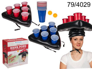 Pripučiama kepurė, Beer Pong žaidimas kaina ir informacija | Vakarėliams ir šventėms | pigu.lt