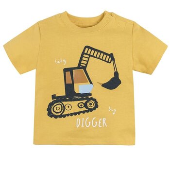 Cool Club marškinėliai trumpomis rankovėmis berniukams CCB2400207, geltona kaina ir informacija | Marškinėliai kūdikiams | pigu.lt