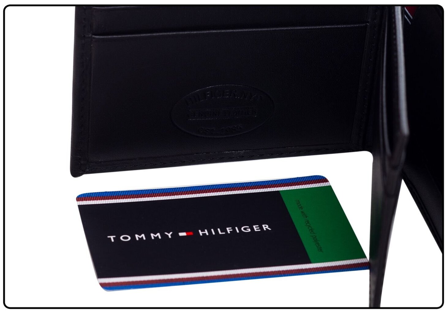 Vyriška piniginė Tommy Hilfiger ETON MINI FLAP JUODA AM0AM00671 002 35706 kaina ir informacija | Vyriškos piniginės, kortelių dėklai | pigu.lt