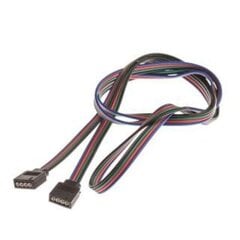 4-контактный разъем 100 см RGB + черный кабель 4 шт. цена и информация | Кабели и провода | pigu.lt