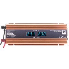 Įtampos keitiklis/konverteris PowerMat LCD, 24V, 2200W kaina ir informacija | Įtampos keitikliai | pigu.lt