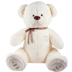 Плюшевый медведь  "I love you" 180 см Молочный цена и информация | Мягкие игрушки | pigu.lt