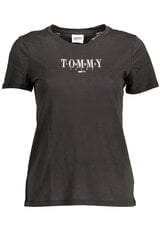 Marškinėliai moterims Tommy Hilfiger DW0DW12842, juodi kaina ir informacija | Marškinėliai moterims | pigu.lt