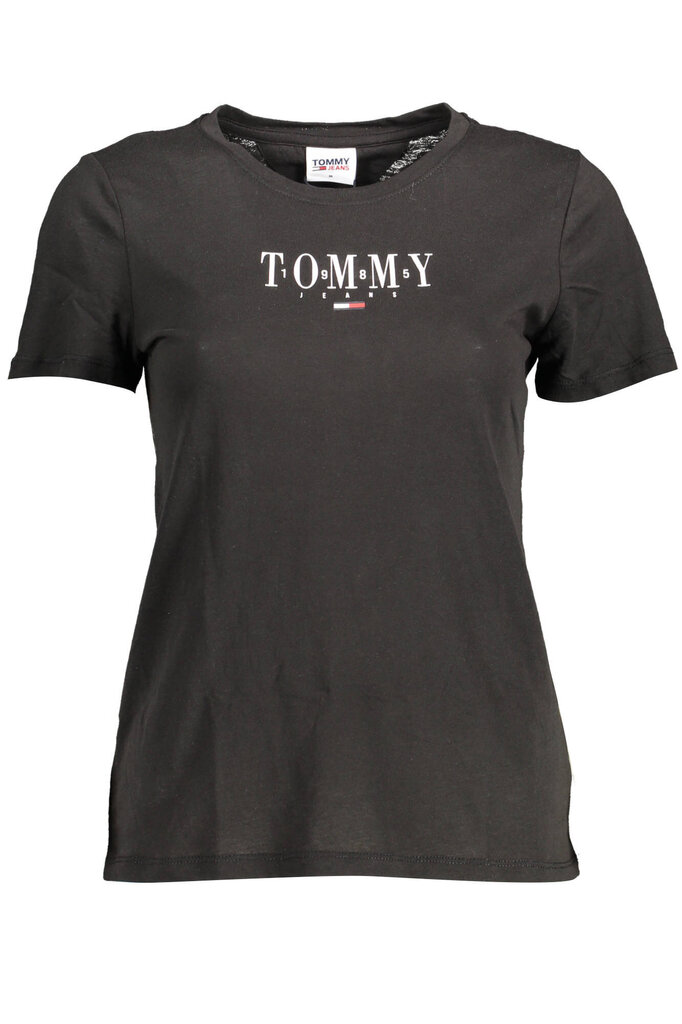 Marškinėliai moterims Tommy Hilfiger DW0DW12842, juodi цена и информация | Marškinėliai moterims | pigu.lt