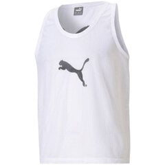 Sportiniai marškinėliai vyrams Puma Bib M 657251, balti kaina ir informacija | Sportinė apranga vyrams | pigu.lt