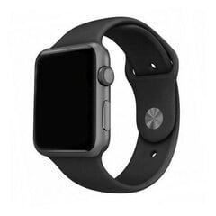 Mercury pasek Silicon Apple Watch 42|44| 45 mm czarny|black цена и информация | Аксессуары для смарт-часов и браслетов | pigu.lt