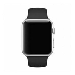 Mercury pasek Silicon Apple Watch 42|44| 45 mm czarny|black цена и информация | Аксессуары для смарт-часов и браслетов | pigu.lt