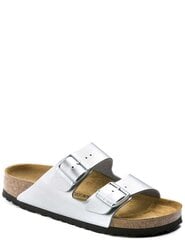 Šlepetės moterims Birkenstock Arizona BS, sidabrinės kaina ir informacija | Šlepetės moterims | pigu.lt