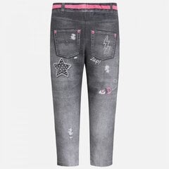Леггинсы с джинсовыми мотивами для девочки цена и информация | Брюки для девочки, бирюзовые | pigu.lt