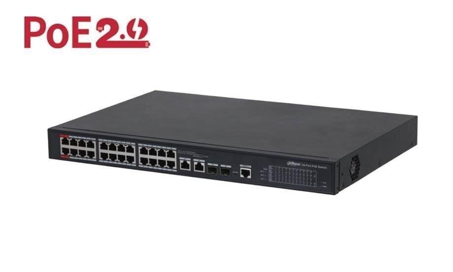 Switch|DAHUA|PFS4226-24ET-360-V3|Desktop/pedestal|DH-PFS4226-24ET-360-V3 kaina ir informacija | Komutatoriai (Switch) | pigu.lt