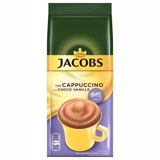 Jacobs Cappuccino Choco Vanille tirpi kava, 500 g. цена и информация | Kava, kakava | pigu.lt