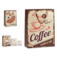 Dovanų maišelis Hot Dog & Coffee, plastmasinis, didelis (12 x 43 x 30 cm) kaina ir informacija | Dovanų pakavimo priemonės | pigu.lt