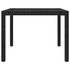Sodo stalas, juodas, 190x90x75 cm цена и информация | Садовые столы, столики | pigu.lt