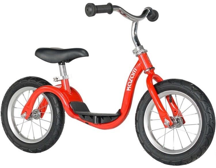 Balansinis dviratukas Kazam 12'' Junior, raudonas kaina ir informacija | Balansiniai dviratukai | pigu.lt