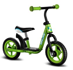 Беговел Skids 10" чёрно-зелёный цена и информация | Балансировочные велосипеды | pigu.lt