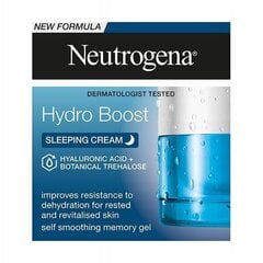 Naktinis kremas-kaukė Neutrogena Hydro Boost Hydrating, 50 ml цена и информация | Кремы для лица | pigu.lt