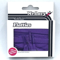Mr.Lacy Flatties plokšti raišteliai, violetiniai, 130 cm kaina ir informacija | Drabužių ir avalynės priežiūros priemonės | pigu.lt