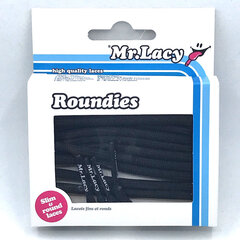 Mr.Lacy Roundies круглый шнур, черный, 130 см цена и информация | Средства для ухода за одеждой и обувью | pigu.lt