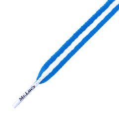 Mr.Lacy Stripies plokšti raišteliai, mėlyni/balti, 130 cm kaina ir informacija | Drabužių ir avalynės priežiūros priemonės | pigu.lt