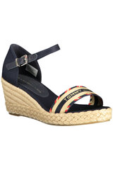 Basutės moterims Tommy Hilfiger Webbing Low Wedge Sandals, mėlynos цена и информация | Туфли на Каблуке 2324912641 | pigu.lt