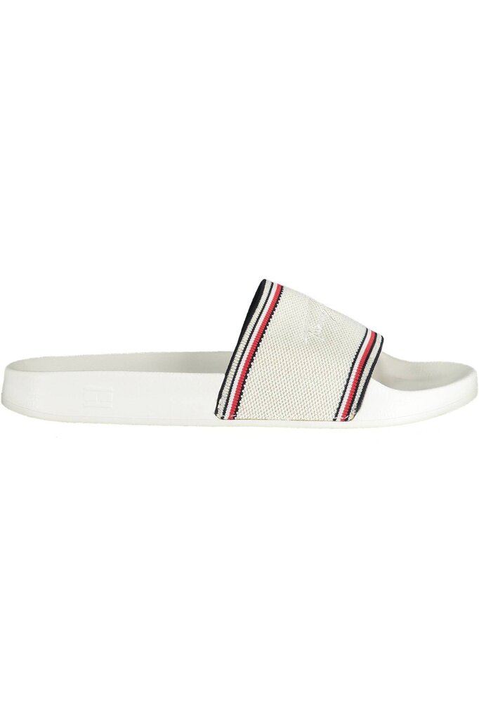 Šlepetės moterims Tommy Hilfiger Shiny Knit Pool Slide, baltos kaina ir informacija | Šlepetės moterims | pigu.lt