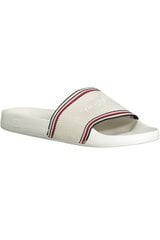 Šlepetės moterims Tommy Hilfiger Shiny Knit Pool Slide, baltos цена и информация | Женские тапочки | pigu.lt