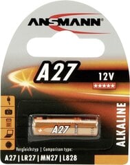 Ansmann батарейка A27 12V цена и информация | Батарейки | pigu.lt